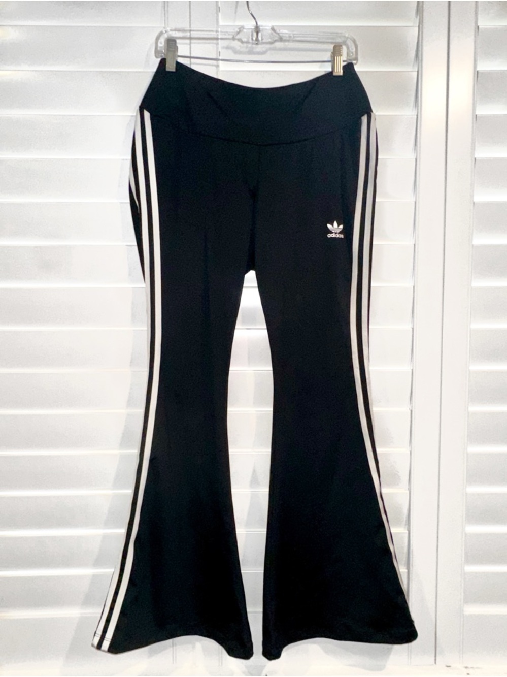 Adidas Black Flared Joggers